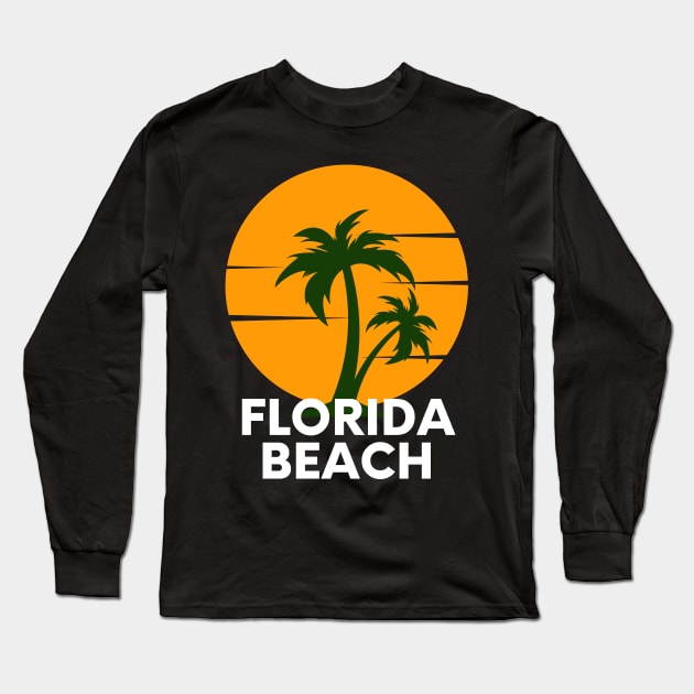 Florida Beach sunset Long Sleeve T-Shirt by bougieFire
